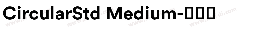 CircularStd Medium字体转换
